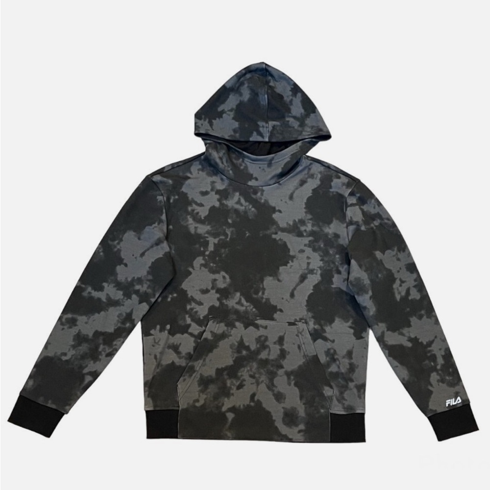 Fila Black and Gray Hoodie